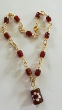 Collana di corniola mm 12x15