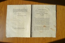 ANTICO DOCUMENTO MANIFESTO ISTRUZIONE AGLI AGRICOLTORI TORINO 1788 SUBALPINA
