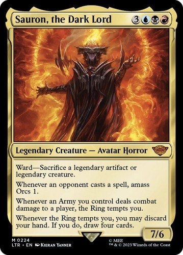 Mtg sauron the dark - the, foil