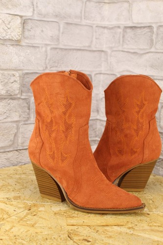 Stivali western rosso ruggine - stivali,