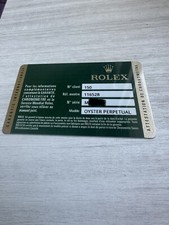 Garanzia Daytona Warranty Card