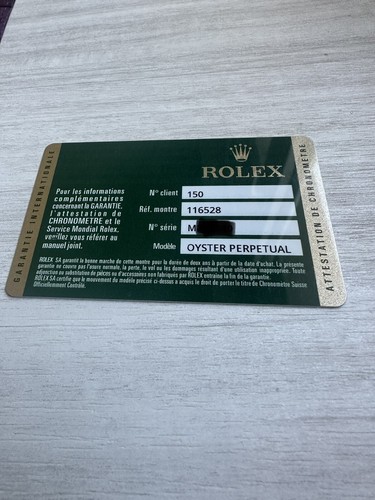 Garanzia daytona warranty card - warranty,
