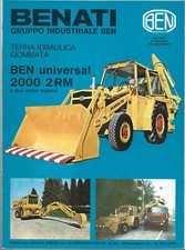Depliant Benati BEN Universal 2000 2 RM - Terna idraulica Gommata  - Shovel