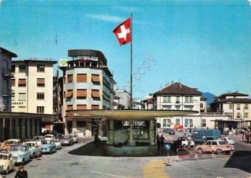 Cartolina chiasso confine - cartolina,