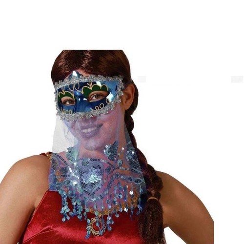 Maschera carnevale con velo - maschera,
