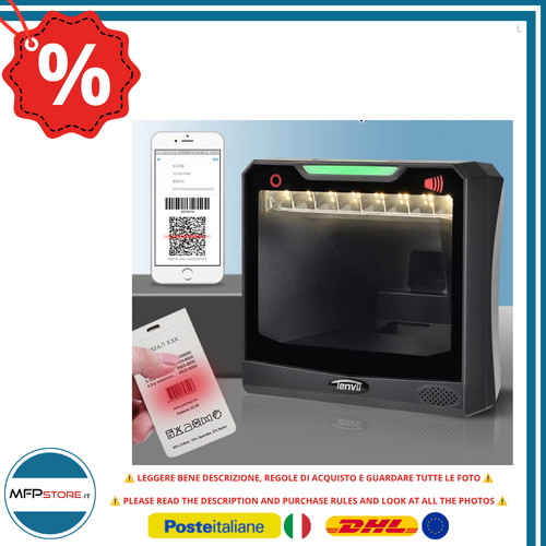 Lettore barcode lenvii desktop - barcode,