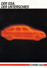 Brochure depliant citroen gsa