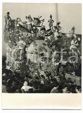 1955 ca CARNEVALE VIAREGGIO Carro allegorico con mappamondo *Foto 18x24 cm