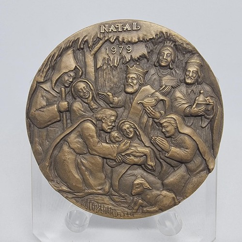 Medaglia bronzo natale - medaglia,