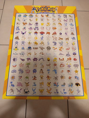 Poster vintage 1999 pokemon - 1999,
