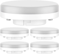 5 Pezzi Lampadina GX53 LED, Bianco Caldo (2700 K), 4,2 W, 372Lm, 96°, Opaco