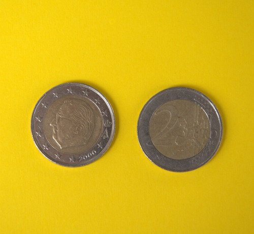 Monete euro belgio - monete, 2000