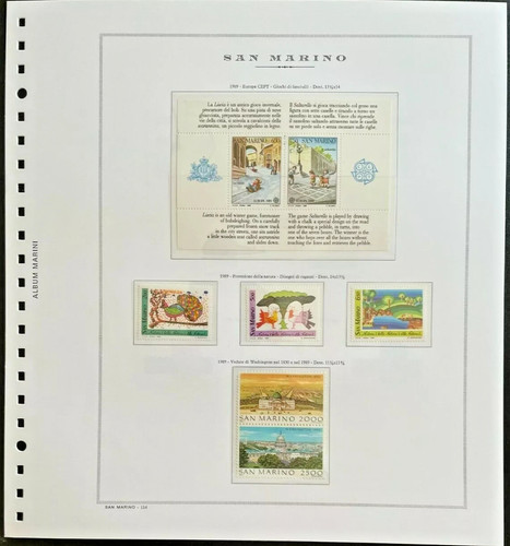 San marino 1989 - marino, completo