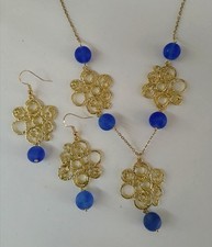 Set Collana E Orecchini Cerchi