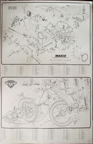 Lista ricambi originale - , maico