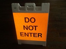 Nuova Insegna Barricata Plasticade 136-WLGQ24-OBEG 3", Non Entrare, (EJ)