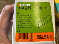 5x Resin Plate Bticino Magic 6