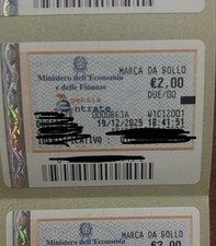 marca da bollo 2 euro  Nuova