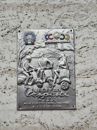 Vespa club placca - vespa, metallica