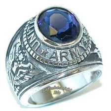 Anello militare uomo acciaio