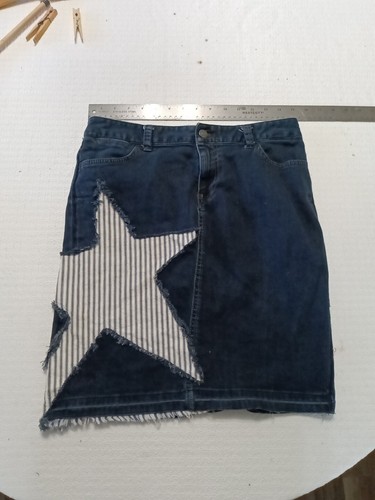 Gonna jeans riciclata - , con