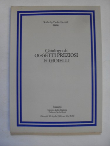 Sotheby catalogo oggetti - di,