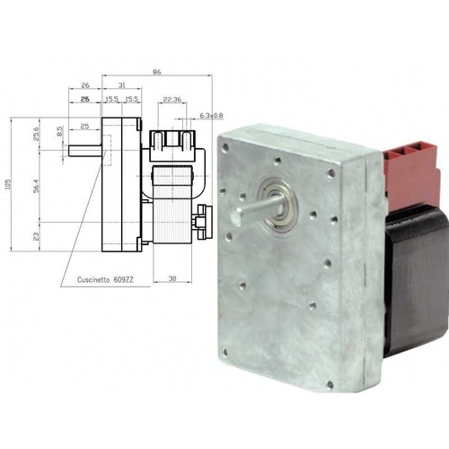 Motoriduttore stufe pellet - motoriduttore, a