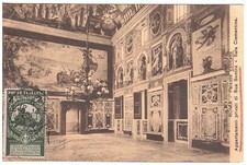 1913 CENT.2 SU 5 UNITA' CARTOLINA PALAZZO VATICANO APPARTAMENTI DI SUA SANTITA'