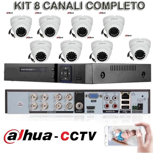 Kit videosorveglianza dvr - kit, 8