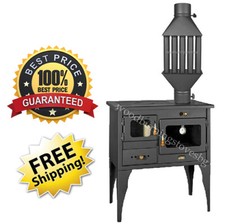 Cucina Stufa A Legna con Forno Prity 1P34L 10,1kw. EEK-A/ Scambiatori di calore