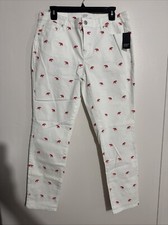 JEANS BIANCO CROPPED ELEFANTE