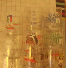 BICCHIERI NUTELLA FERRERO DISEGNI VARI+ADESIVI FERRERO+BROCCA CRISTALLI TOSCANO