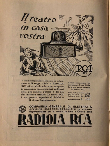 Pubblicità epoca 1930 - pubblicità, d'epoca