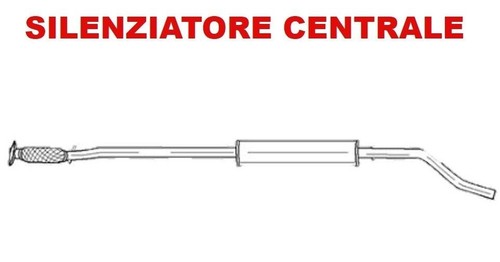 Marmitta silenziatore centrale