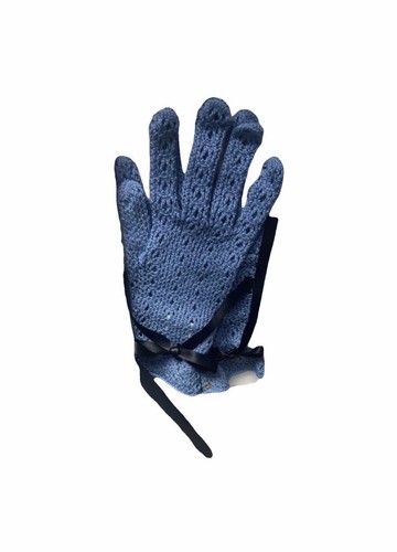 Guanti gucci blu macramè - guanti,