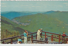 SMUGGLER'S NOTCH, SUMMIT MT. MANSFIELD, STOWE VERMONT VINTAGE POSTCARD 2K77