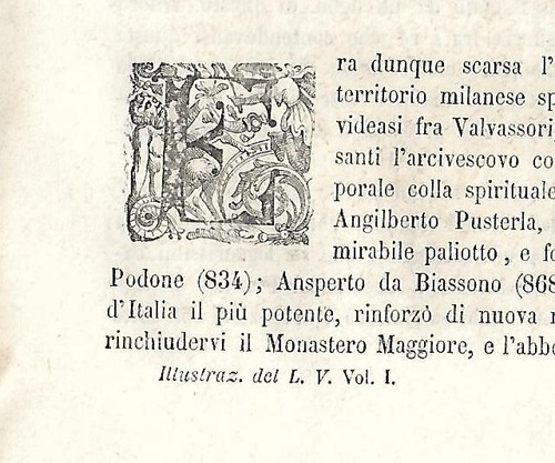 Stampa antica capolettera - stampa,