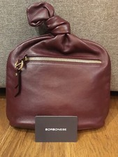 Borbonese pochette borsa in pelle bordeaux