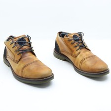 Bugatti scarpa stringata uomo numero 42 usate  (SS4209) pelle marrone