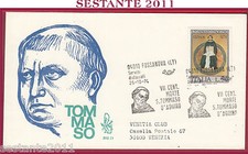 ITALIA FDC VENETIA 382 S. TOMMASO D'AQUINO 1974 ANNULLO SPECIALE FOSSANOVA Y829
