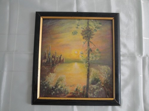 Quadro miniatura tramonto