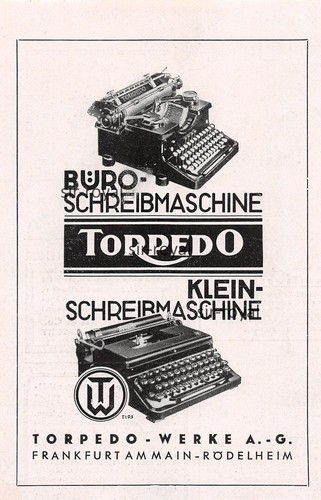 Macchina scrivere torpedo - macchina, da