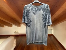 GUCCI T-SHIRT DISEGNI FLOREALI GRIGIO SCURO