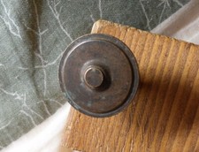 VECCHIA MANIGLIA A POMELLO IN OTTONE CON VITE AUTOFILETTANTE PER MOBILI VARI -