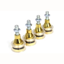 SOUNDCARE Superspikes GOLD - Set di 4 Punte dorate con Filettatura M6 e M8
