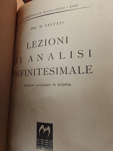 Lezioni analisi infinitesimale - lezioni,