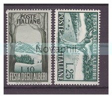 ITALIA  1951 - ALBERI   SERIE
