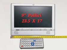 Mini Tv Monitor 9" 9 Pollici MKC Telecomando Display Tft Lcd MLD709AD 12 Volt