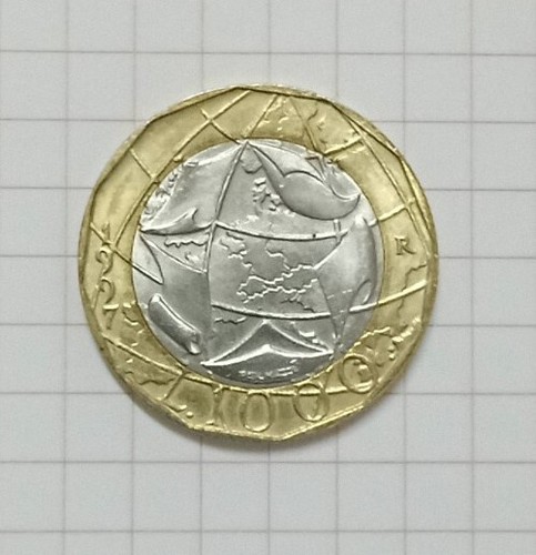 Moneta 1000 lire 1997 - moneta, 1997,