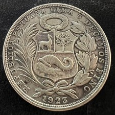 REPUBBLICA DEL PERU' "1 SOL" 1923 ARGENTO-SILVER